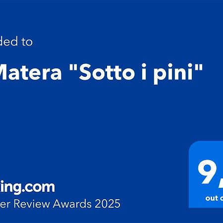 A Matera "Sotto I Pini" Villa Exteriör bild